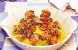 Brochettes de moules