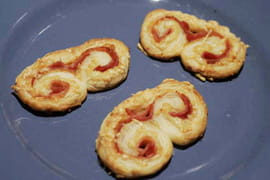 Palmiers jambon-fromage
