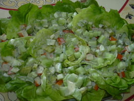 Salade de surimi � l orange