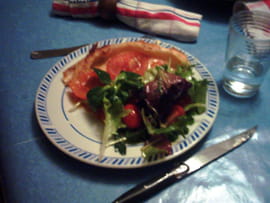 Tarte � la tomate et au comt�