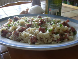Riz aux chipolatas