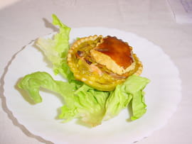 Petites tourtes aux poireaux et saumon fum�