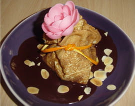 Profiteroles de cr�pes au chocolat