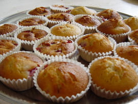 Muffins aux fraises
