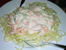 P�tes au saumon sauce citron