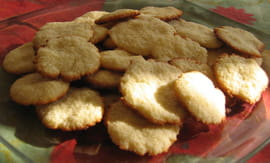 Tuiles � la noix de coco
