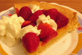 Tarte aux fraises � la frangipane