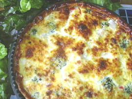 Tarte au poulet et aux brocolis