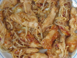 Blancs de poulet au soja