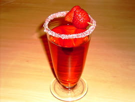 Cocktail aux fruits rouges