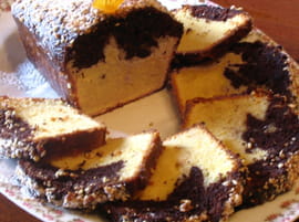 Cake � l orange et au chocolat