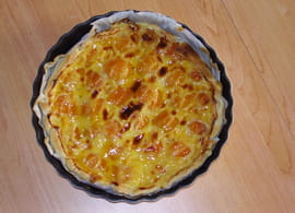Tarte � l abricot et fleur d oranger