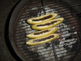 Bananes au barbecue
