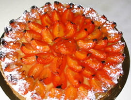 Tarte aux abricots � la cr�me abricot