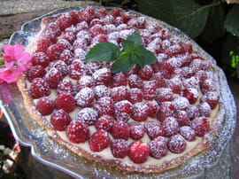 Tarte aux framboises