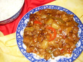 Porc aigre-doux � l ananas