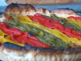 Tarte color�e aux poivrons
