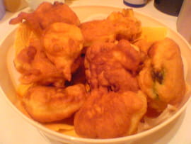 Beignets de fleurs de courgettes
