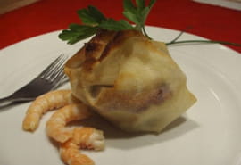 Croustillant de crevettes � l esprit de Blaye