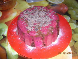 Charlotte au chocolat et aux griottes