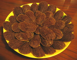 Madeleines chocolat-orange