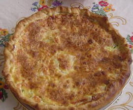 Quiche au saumon et courgettes