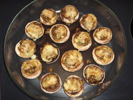 Champignons gratin�s au Morbier