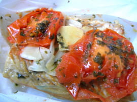 Papillote de colin � la mode tha�