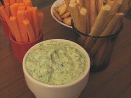 Dip vert � la ricotta