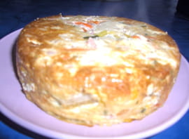 Flan l�gumes-crevettes