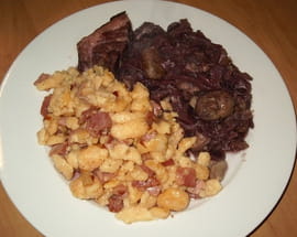 Chou rouge aux pommes et aux marrons
