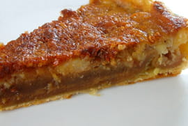 Tarte aux bananes, pignons et sirop d �rable