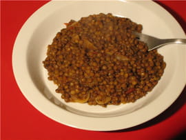 Lentilles � la tomate