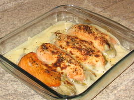 Endives gratin�es au saumon