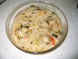 Noix de Saint-Jacques � la fondue de poireaux