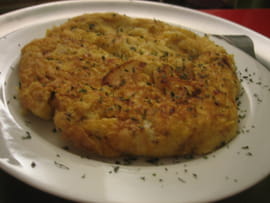 Omelette pleine d oignons