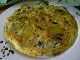 Omelette de pommes dor�es � la graisse d oie
