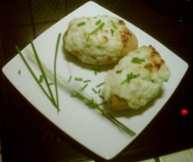 Pommes de terre au yaourt et roquefort