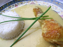 Cuisses de poulet � la cr�me de gingembre