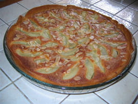 Tarte poires amandine chocolat