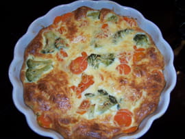 Flan de carottes et brocolis