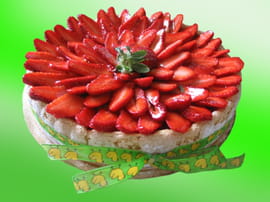 Charlotte printani�re mangue/fraise