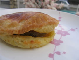 Feuillet�s de foie gras aux pommes