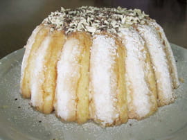 Charlotte au chocolat blanc