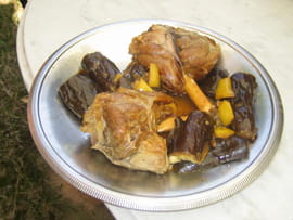 Bequets d agneau confits aux aubergines