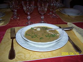 Bisque de moules aux Saint-Jacques