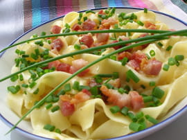 Papardelles alla carbonara