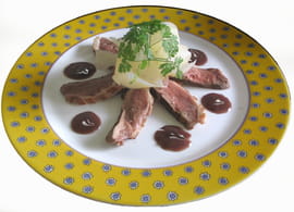 Magret de canard aux tagliatelles de radis