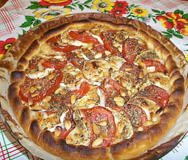 Tarte ch�vre-tomate