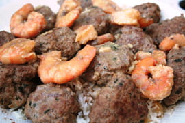 Boulettes d agneau aux gambas